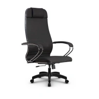 Кресло для руководителя Метта L 1m 38K2/K_17831_Кожа перфорированная NewLeather – Черный