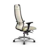 Кресло для руководителя Метта L 1m 40M/2D_17839_Кожа перфорированная NewLeather – Черный
