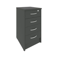 Riva Тумба приставная с фолдингом (4 ящика, с замком) А.ТП-4F-S Белый 412*450*750