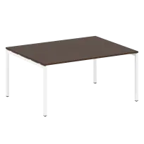 Metal System Quattro Перег. стол (1 столешница) на П-образном м/к 40БП.ПРГ-1.4 Акация/Антрацит металл 1600*1235*750