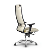 Кресло для руководителя Метта L 1m 40M/2D_17838_Кожа перфорированная NewLeather – Черный
