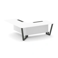 Проходной угловой модуль левый Steel Meet KD-PR.B.SPPOU-20(L) / Тиквуд Светлый – Металл Антрацит / 2000×2000×750