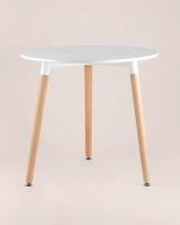 Стол круглый EAMES DST NEW D80 белый