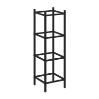 Loft Угловой проходной переходной модуль VR.L-SL.UPK-2.3.2 Серый металл 446×446×1458