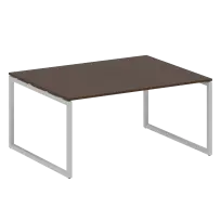 Metal System Quattro Перег. стол (1 столешница) на О-образном м/к 40БО.ПРГ-1.4 Акация/Антрацит металл 1600*1235*750
