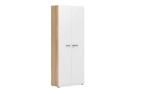 Шкаф для одежды с замком ECOSTILE / Дуб Честерфилд/Белый EVL408/U004/ANT.H