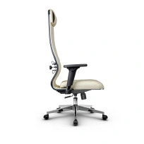 Кресло для руководителя Метта L 1m 40M/2D_17834_Кожа перфорированная NewLeather – Черный