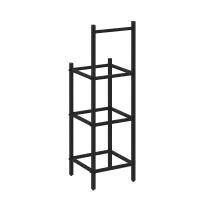 Loft Угловой проходной переходной модуль VR.L-SL.UPK-2.2.3 Серый металл 446×446×1458