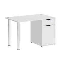 Home Office Стол офисный VR.SP-3-118.1 Серый/Хром опоры 1180×720×750