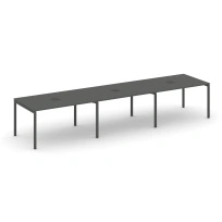 Стол для переговоров Style Project SN-4P.SPRG-024 Акация Лорка/Металл Черный 4740×980×750