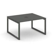 Стол для переговоров Style Project SN-5O.SPRG-033 Акация Лорка/Металл Черный 1380×1180×750