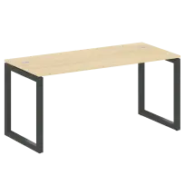 Metal System Quattro Стол офисный на О-образном м/к 50БО.СП-4 Вяз/Мокко металл 1600×720×750