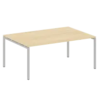 Metal System Quattro Перег. стол (1 столешница) на П-образном м/к 40БП.ПРГ-1.5 Акация/Антрацит металл 1800*1235*750