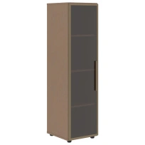 Шкаф для документов со стеклянной дверью VMCS 40.2(L) Яшма черный 400×430×1517 VELION