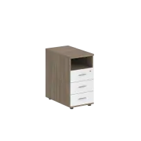 Тумба для документов приставная без топа Sigma / 400×700×725 / Корпус: Дуб темный; Фасады: Дуб темный / SG.512.OD.OD