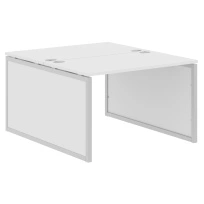 Стол-бенч 2-х местный XQPWST 1414 Белый/Алюминий 1400×1406×750 XTEN-QP
