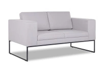 Диван офисный двухместный  i-Rest Euroforma / Рогожка Bahama Plus / Серый / 1448×800×750