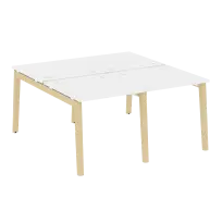 Onix Wood Рабочая станция OW.D.RS-4.0.8 Белый бриллиант/Дуб светлый/Белый металл 1560*1635*750