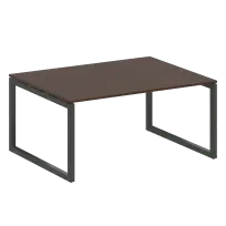 Metal System Quattro Перег. стол (1 столешница) на О-образном м/к 50БО.ПРГ-1.4 Акация/Антрацит металл 1600*1235*750