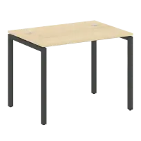 Metal System Quattro Стол офисный на П-образном м/к 40БП.СП-1 Вяз/Мокко металл 1000×720×750