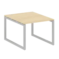 Metal System Quattro Перег. стол (1 столешница) на О-образном м/к 50БО.ПРГ-1.1 Акация/Антрацит металл 1000*1235*750