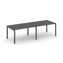 Стол для переговоров Style Project SN-6P.SPRG-012 Акация Лорка/Металл Черный 2360×980×750