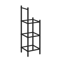 Loft Угловой проходной переходной модуль VR.L-SL.UPK-3.2.2 Серый металл 446×446×1458