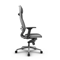 Кресло для руководителя Метта L 1m 44M/4D_17839_Кожа перфорированная NewLeather – Темно-бордовый