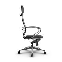 Кресло для руководителя Метта L 1m 42/K_17839_Кожа перфорированная NewLeather – Черный