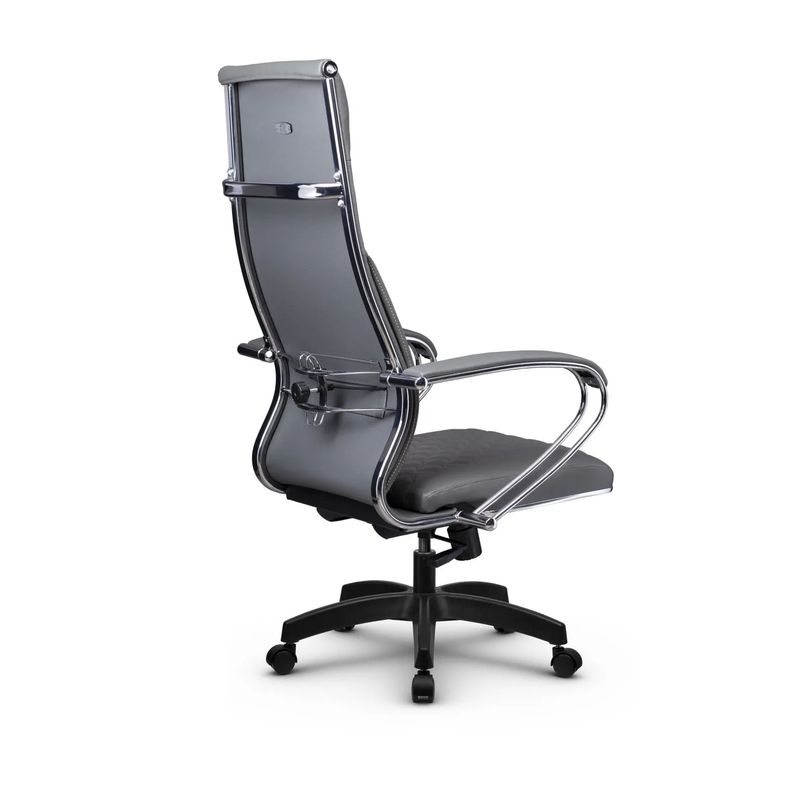 Кресло для руководителя Метта L 1c 44C/K_17831 Кожа перфорированная NewLeather – Черный