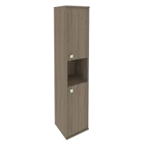 Style Шкаф высокий узкий правый Л.СУ-1.5 (R) Белый 412×410×1980