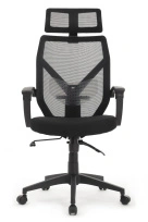 Белый пластик/Синяя сетка сидушка W-203AC