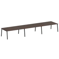 Metal System Перег. стол (3 столешницы) на А-образном м/к БА.ПРГ-3.5 Акация/Антрацит металл 5400*1235*750