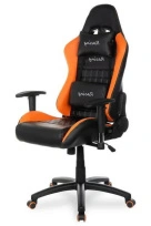 Геймерское кресло BX-3827/Orange кожа PU+сетка Черный/Оранжевый / крестовина пластик