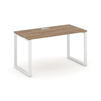 Стол офисный Style Project SN-4O.SP-005 / Дуб Табак – Металл Белый / 1780×600×750