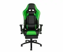 Кресло игровое NORDEN Lotus GTS реклайнер / черно-синяя экокожа/ стальная крестовина