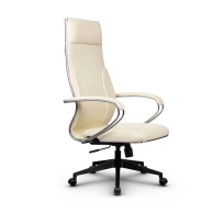 Кресло для руководителя Метта L 1c 44B/K_17832 Кожа перфорированная NewLeather – Черный