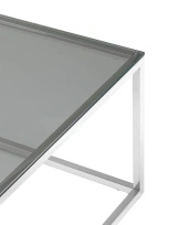 Журнальный стол 120×60 ТАУН серебро
