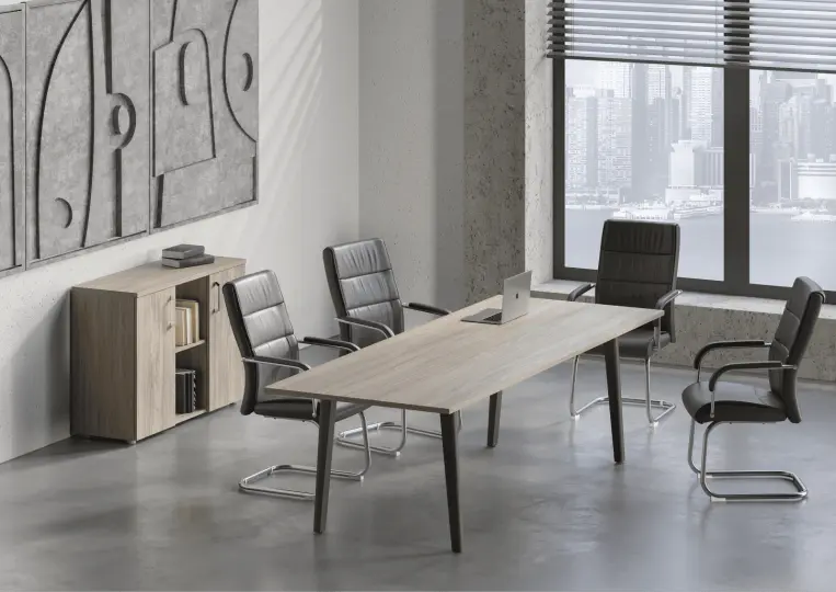 Столы для переговоров Onix Wood цвет Дуб Аризона - Дуб Светлый
