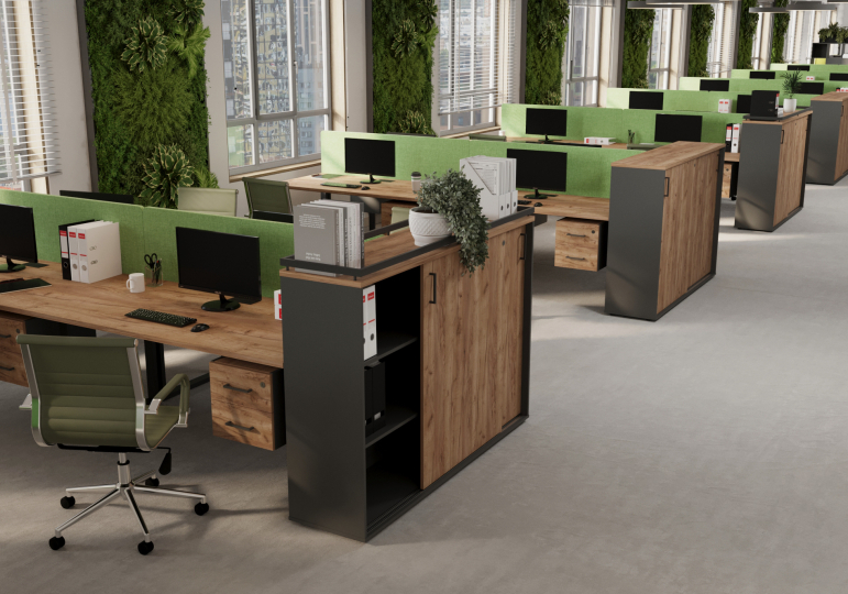 Мебель для персонала Style Project цвет Дуб Табак