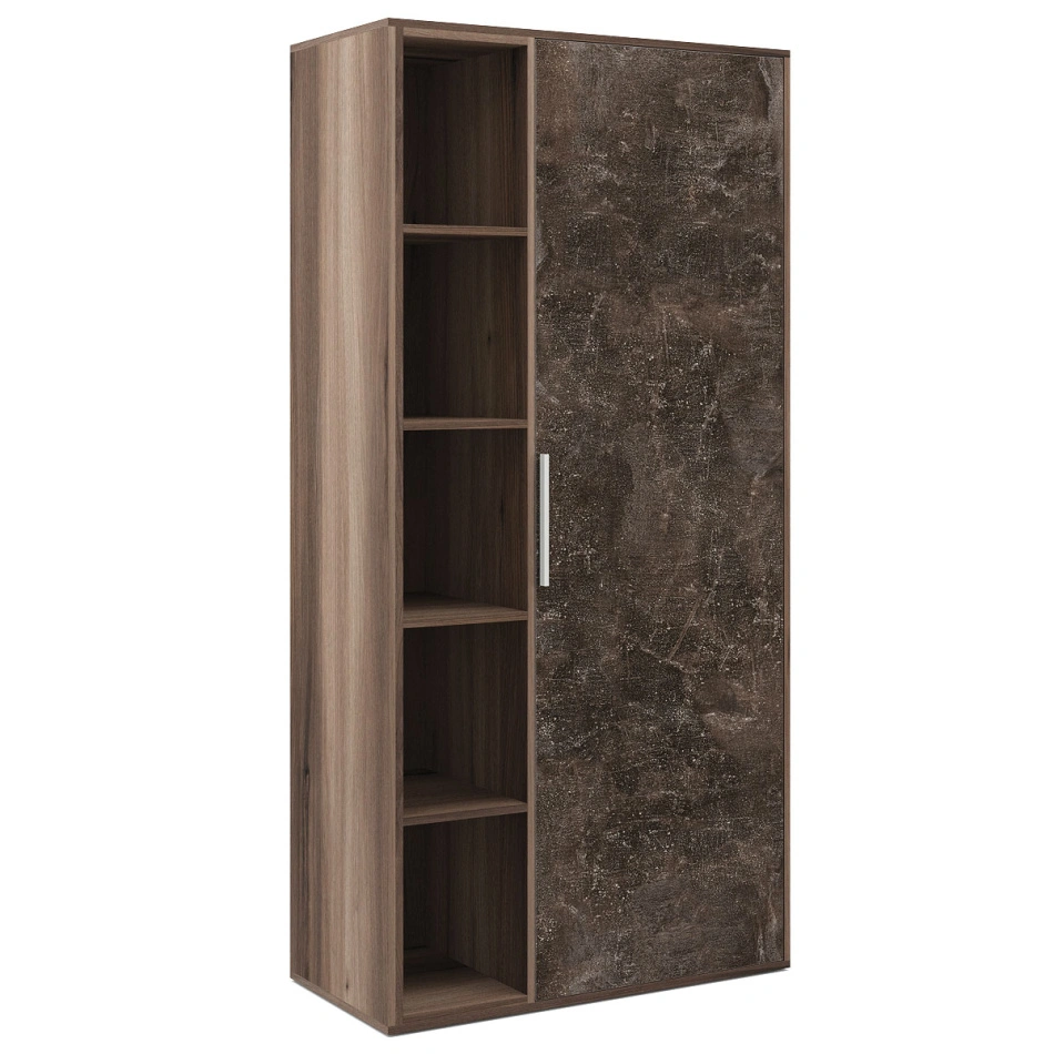 Шкаф комбинированный B-tone BTN36150042 вяз бетон темный