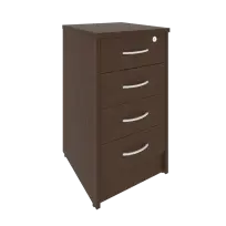 Riva Тумба приставная с фолдингом (4 ящика, с замком) А.ТП-4F-S Белый 412*450*750
