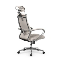 Кресло для руководителя Метта L 2c 44C/K_17834_Кожа перфорированная NewLeather - Черный_Кожа перфорированная NewLeather - Черный