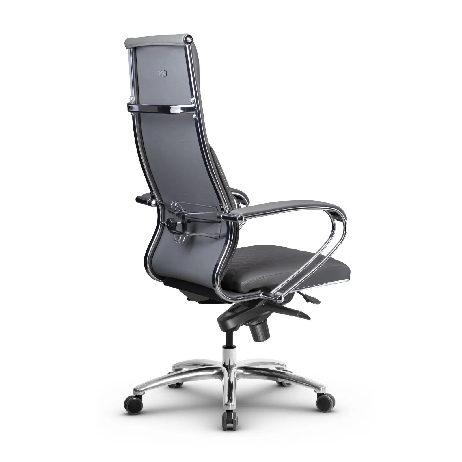 Кресло для руководителя Метта L 1c 44C/K_17838 Кожа перфорированная NewLeather – Черный