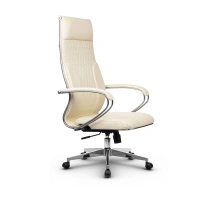 Кресло для руководителя Метта L 1c 44B/K_17834 Кожа перфорированная NewLeather – Черный