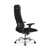 Кресло для руководителя Метта L 1m 38K2/4D_17833_Кожа перфорированная NewLeather – Темно-коричневый