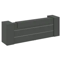 Стойка ресепшен прямая Onix O.R-K-11 Дуб Мали 3624×766×1187