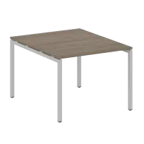 Metal System Quattro Перег. стол (1 столешница) на П-образном м/к 40БП.ПРГ-1.1 Акация/Антрацит металл 1000*1235*750