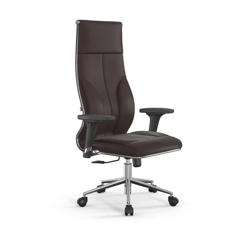 Кресло для руководителя Метта L 1m 46/2D_17852_Infinity Easy Clean_темно-коричневый