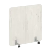 R-line Перегородка на металлических опорах, на роликах DP.R-120-120 Тиквуд тёмный/Серый металл 1200×18×1200